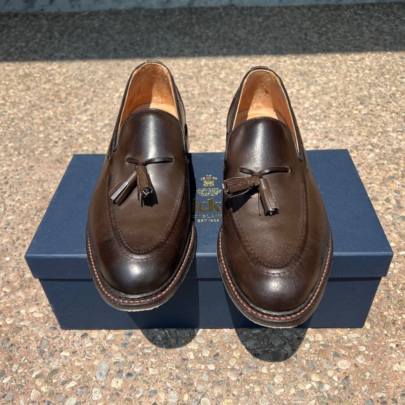 Tricker's Elton Tassel Loafer - Espresso Burnished UK11 - Picture 5 of 11